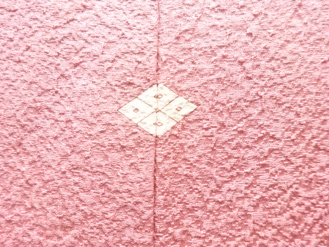  織り柄一ツ紋色無地着物